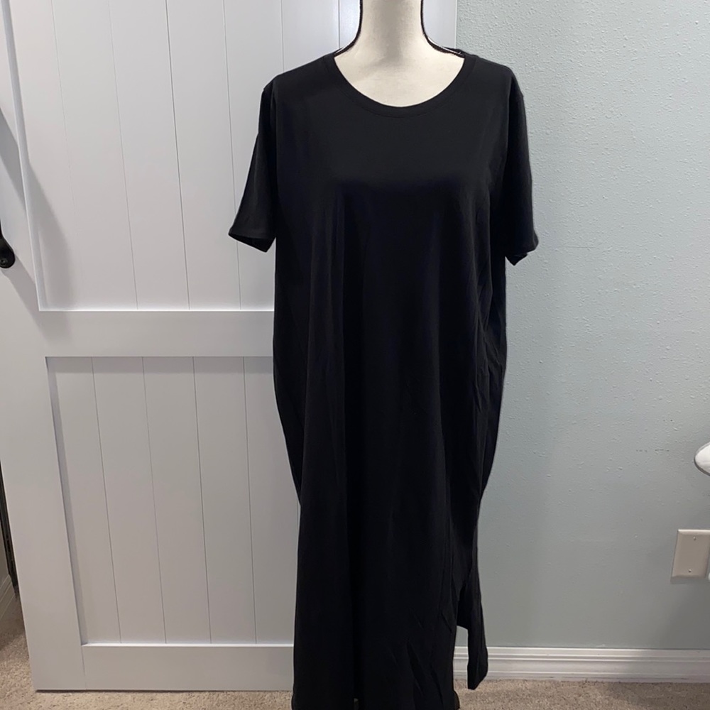 NWT JCrew black maxi dress XL